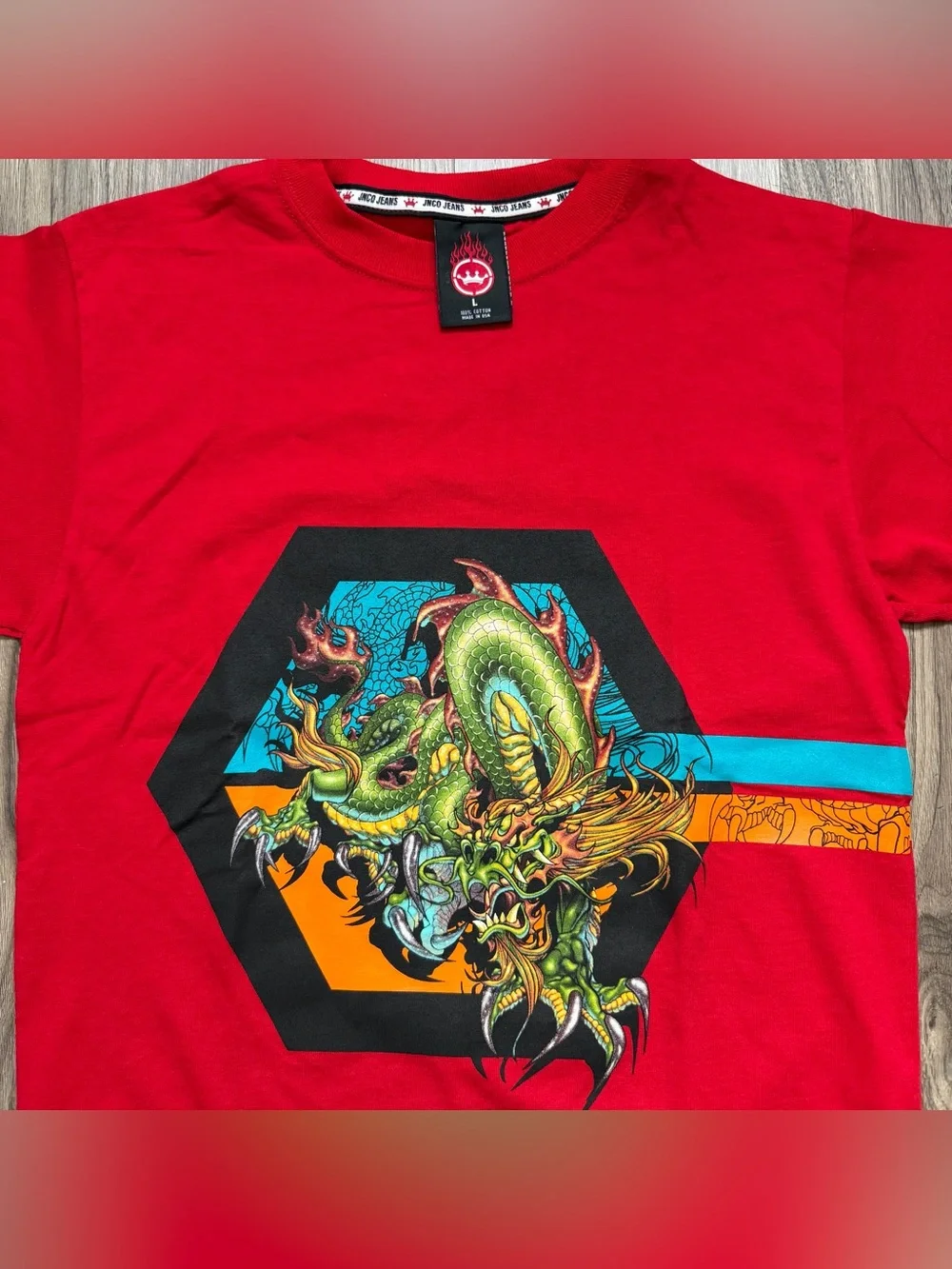 Vintage Deadstock JNCO Jeans Dragon Tshirt